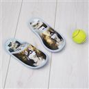 Men's personalised slippers printed with dog photo