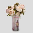 Personalised vase with floral pattern design
