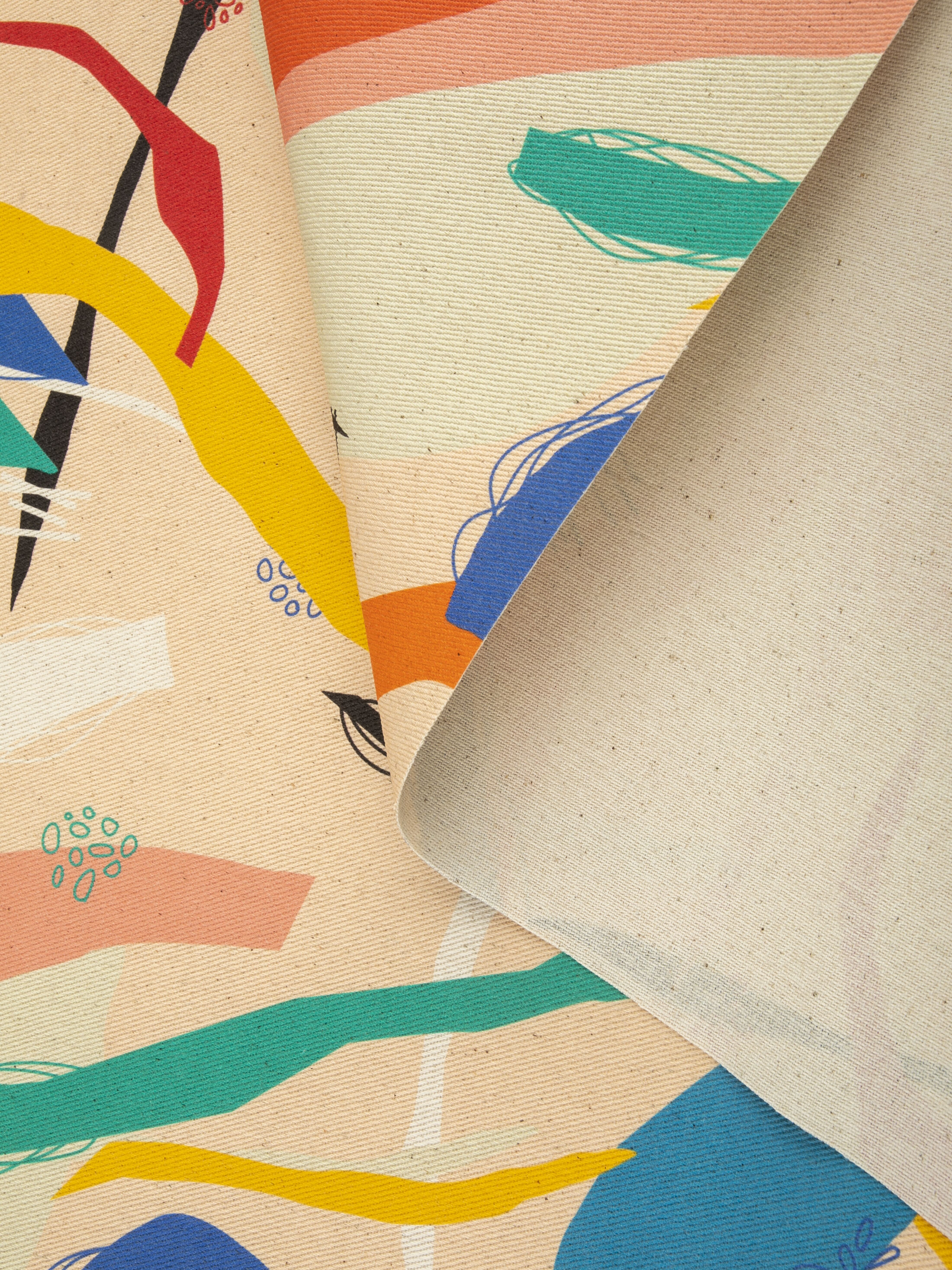 オーガニックコットンのドリル生地