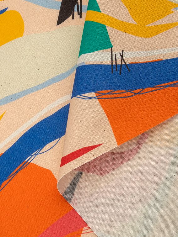 Organic Calico Cotton print your own design
