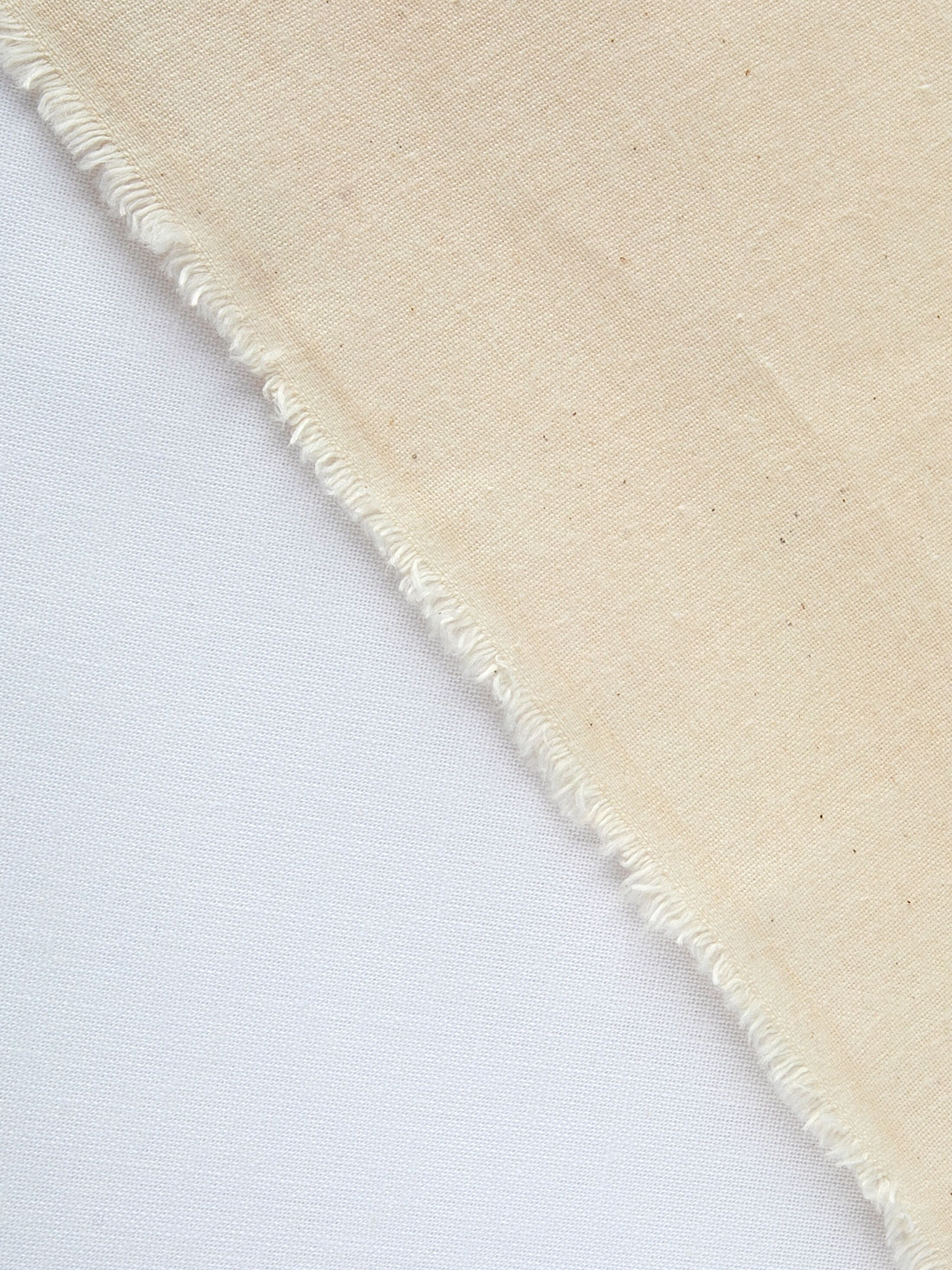 white and organic cotton calico