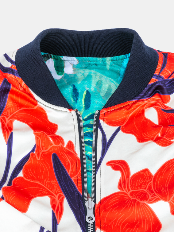 personalised bomber jacket silk