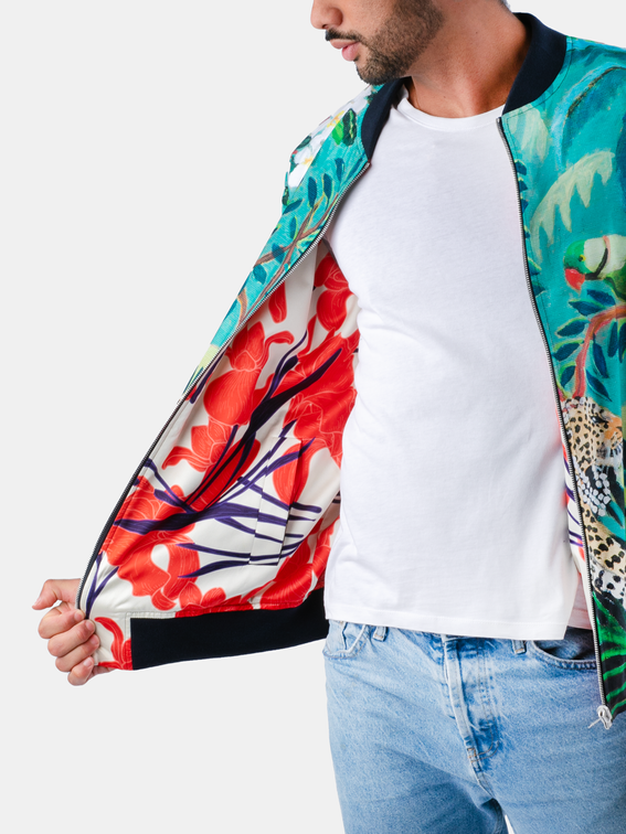 custom silk bomber jacket