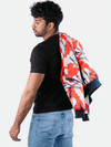 chaqueta bomber de seda para hombre