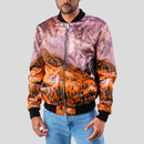 blouson aviateur réversible en soie