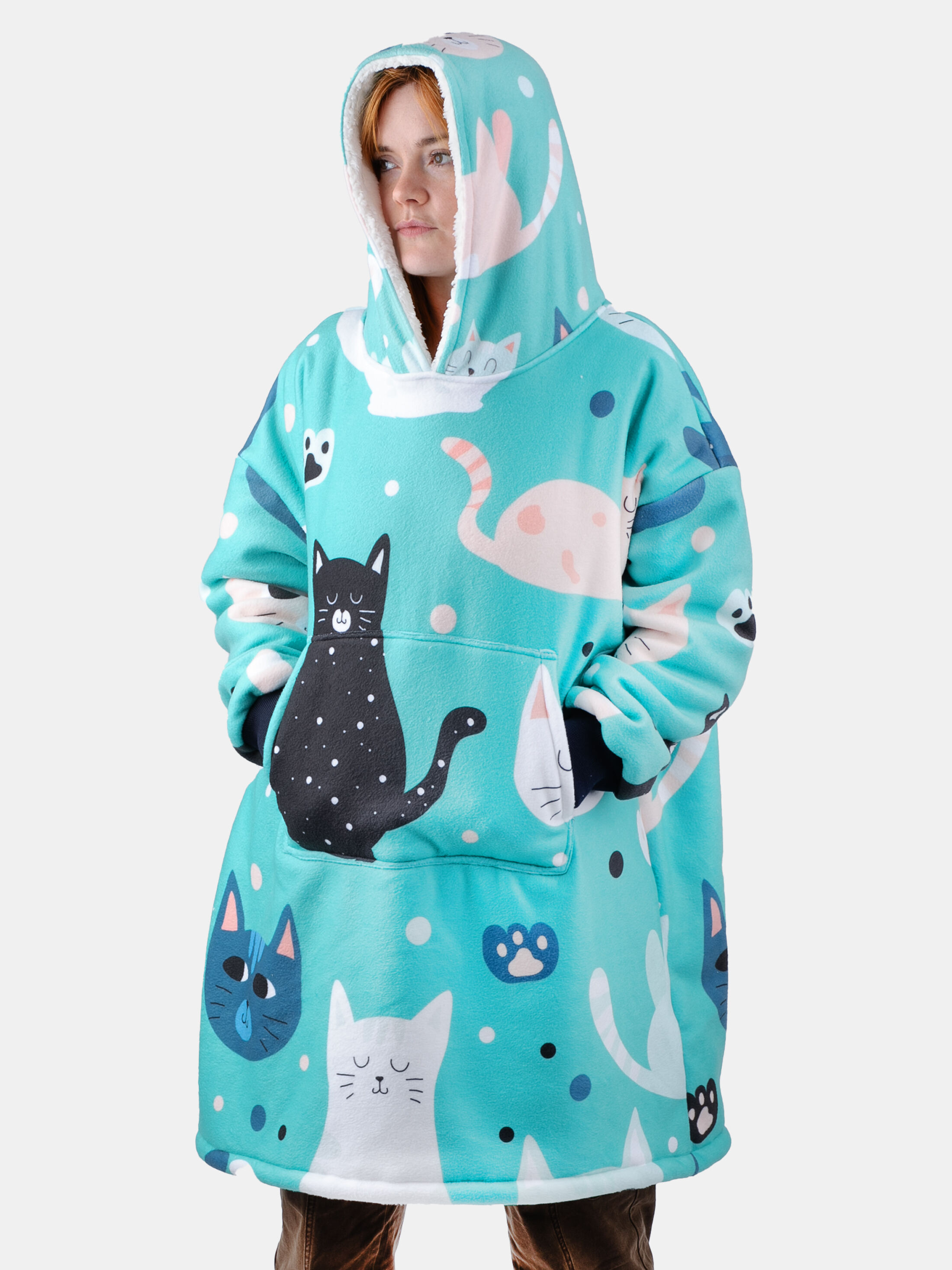 Cute hoodie online blanket