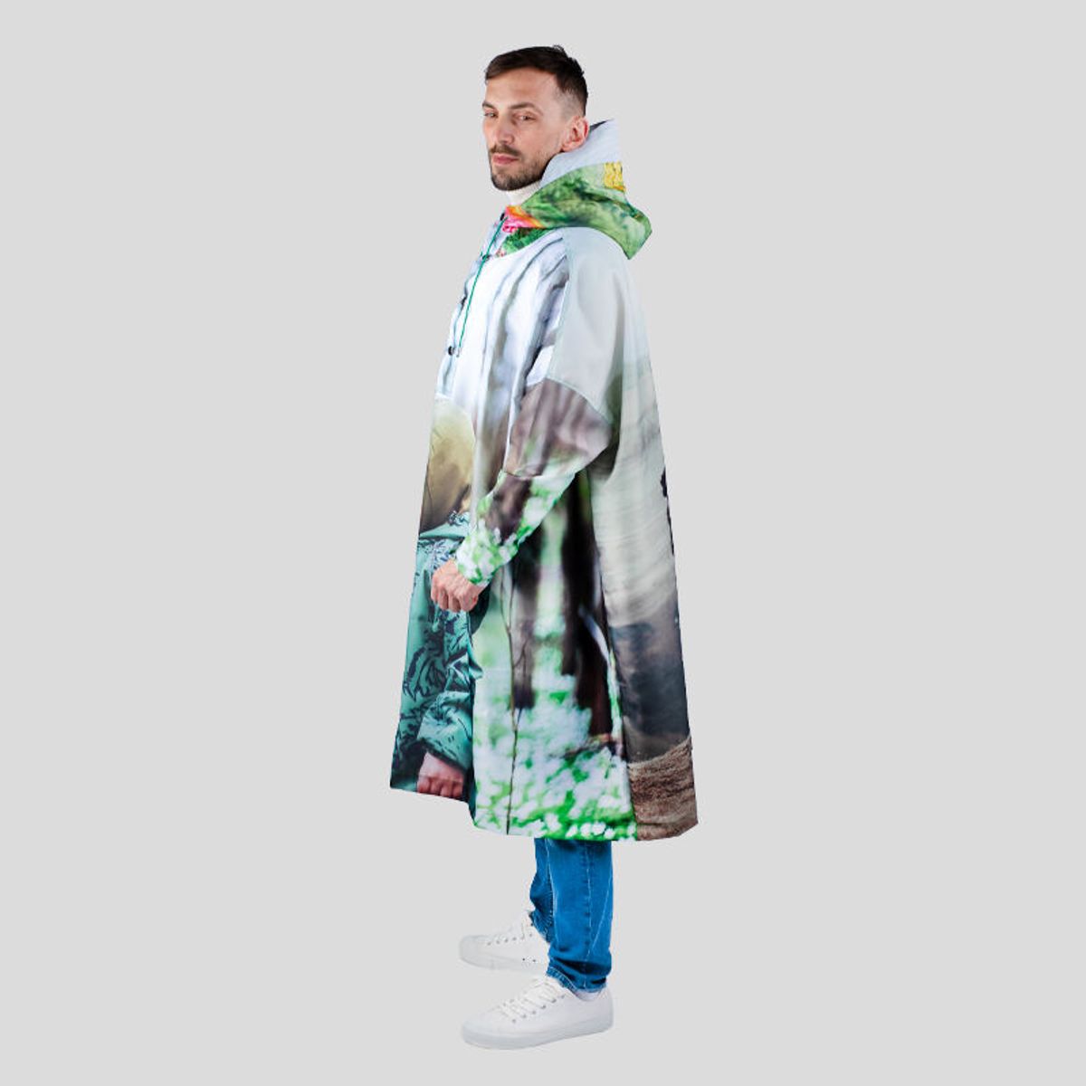 customizable rain ponchos with bags Borogo 2 Pack for Adults Reusable totes, Unisex Lightweight Reusable Packable