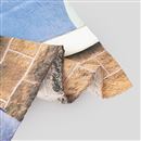 Printed Rolled hem scarf