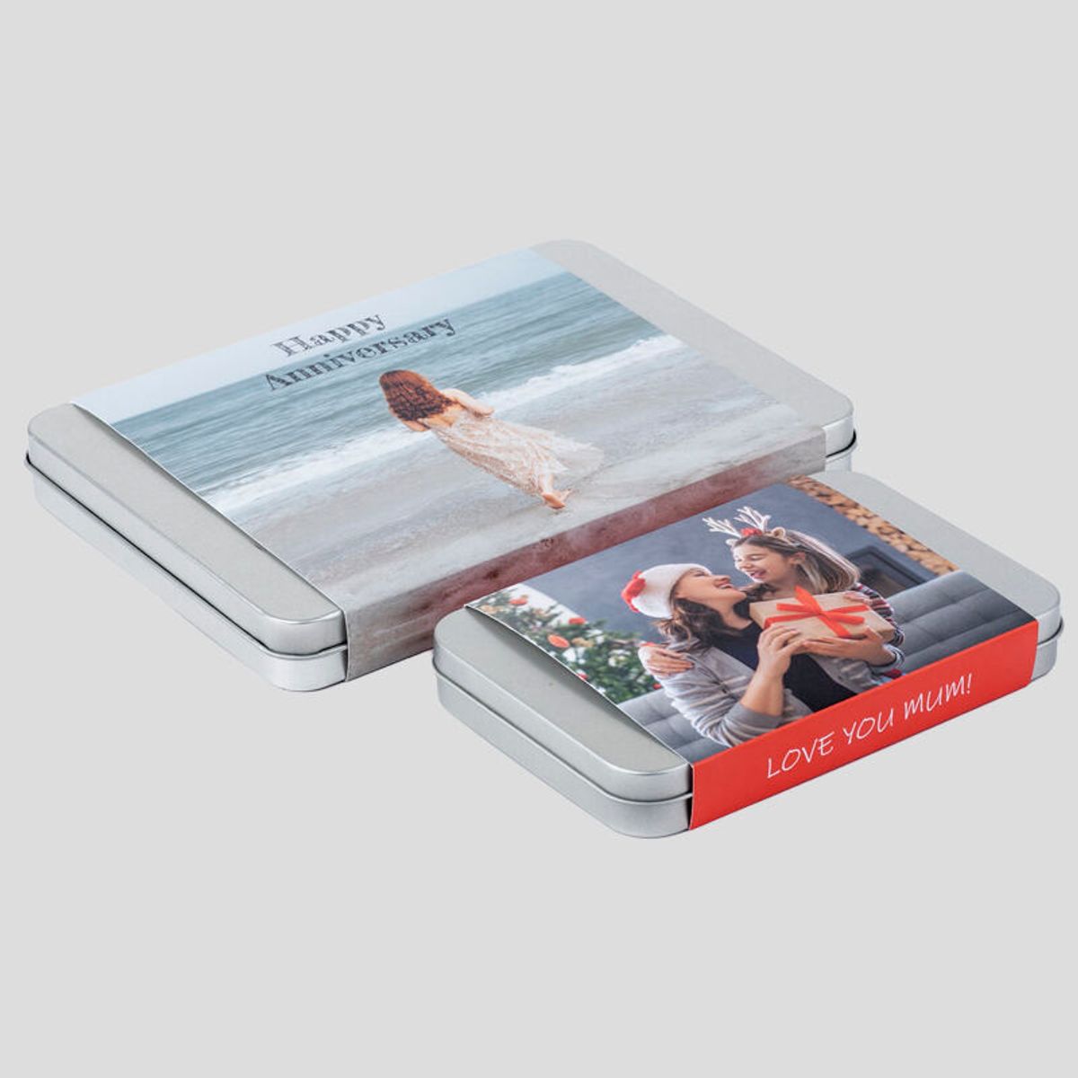 photo sleeve cards Tin with Photo Card Sleeve