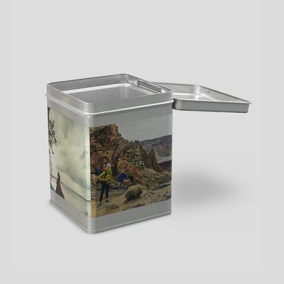 personalised tea caddy tin