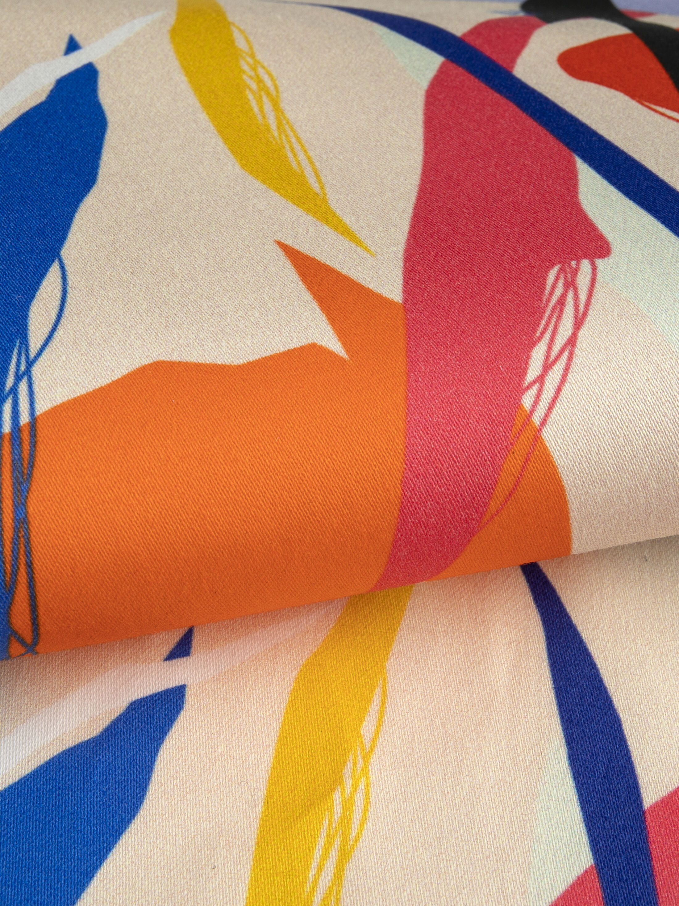 gedrukte kleurrijke katoenen twill stof