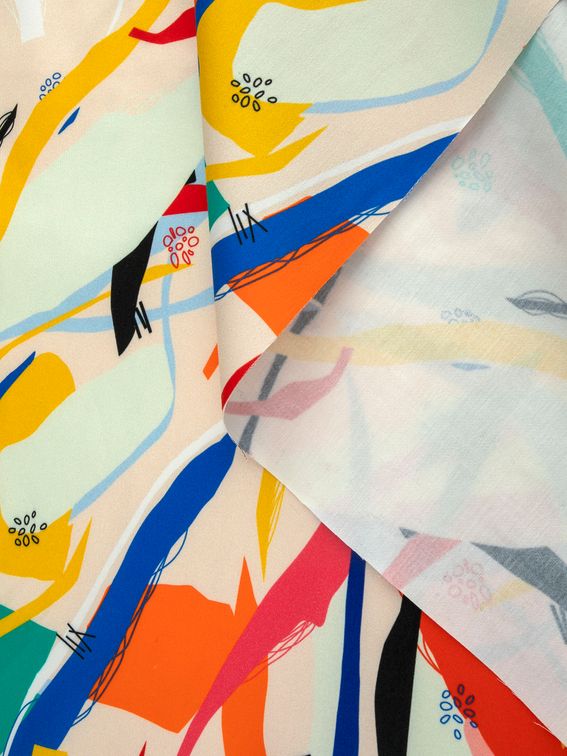 specialtryckt sartoria bomullssatin