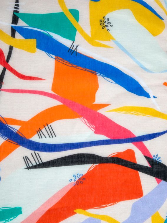 Bedrukte Mulayam Mulmul van 100% katoen