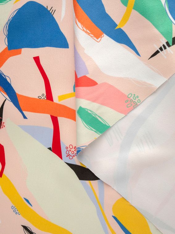 プリントされた細いマイクロファイバー