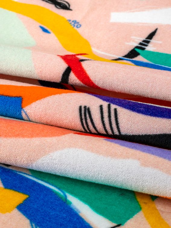 printed cotton velvet fabric