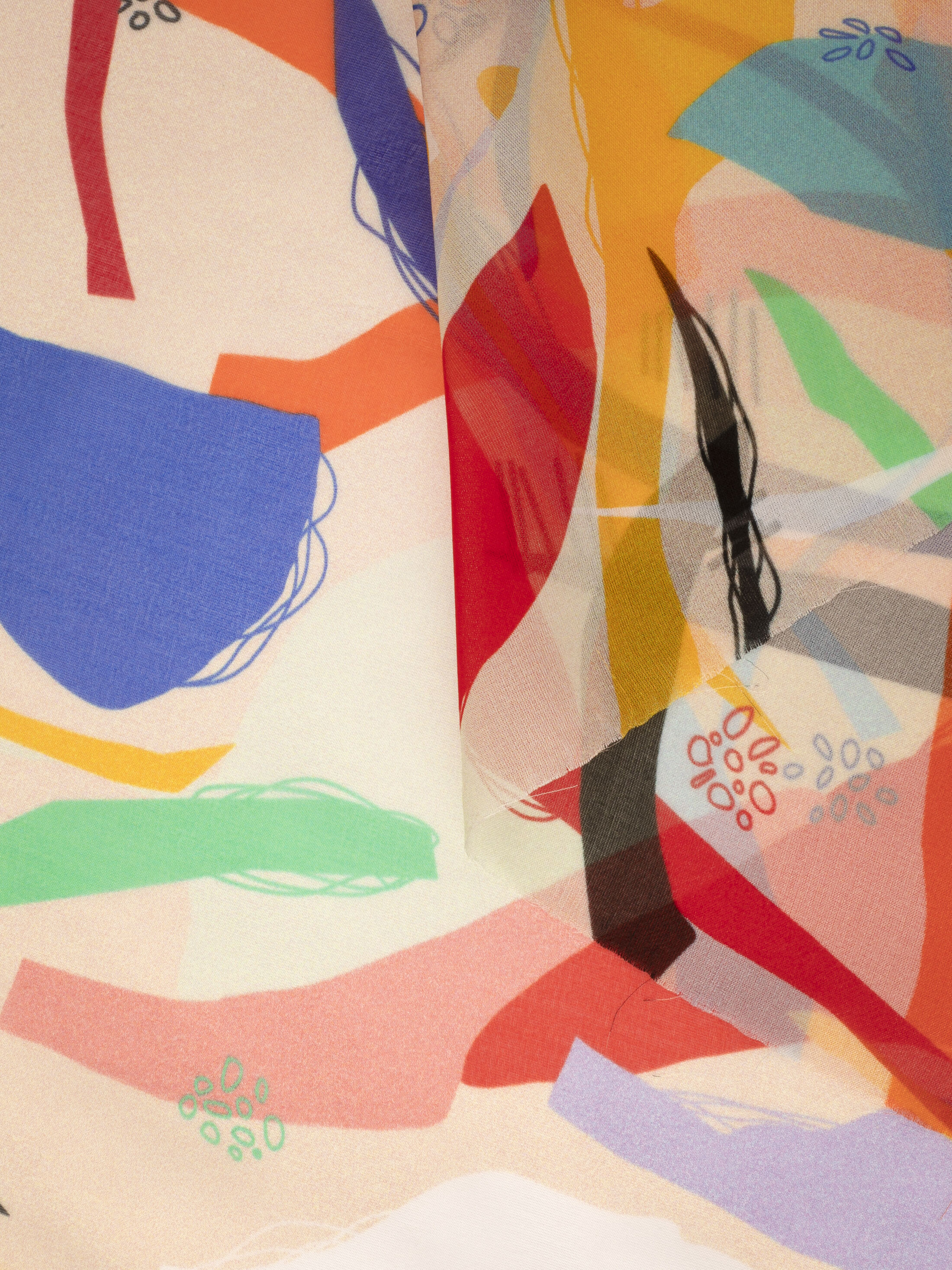 printed silk chiffon