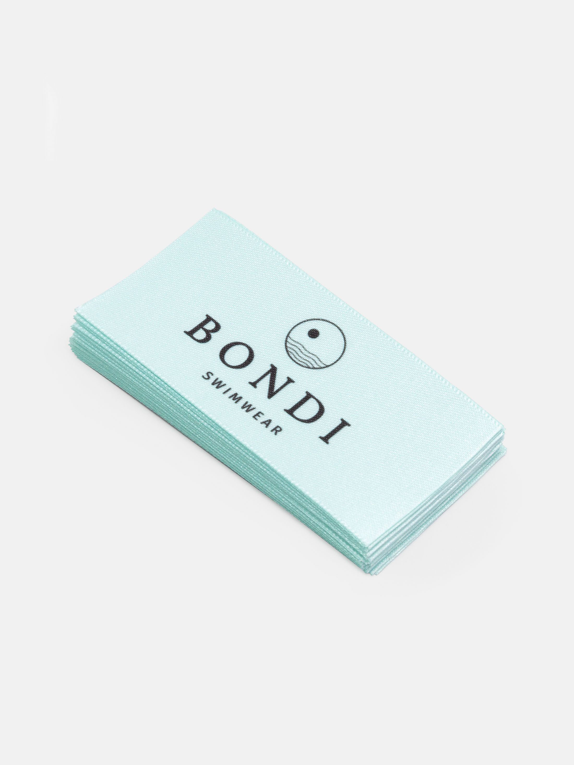 woven flat lay labels