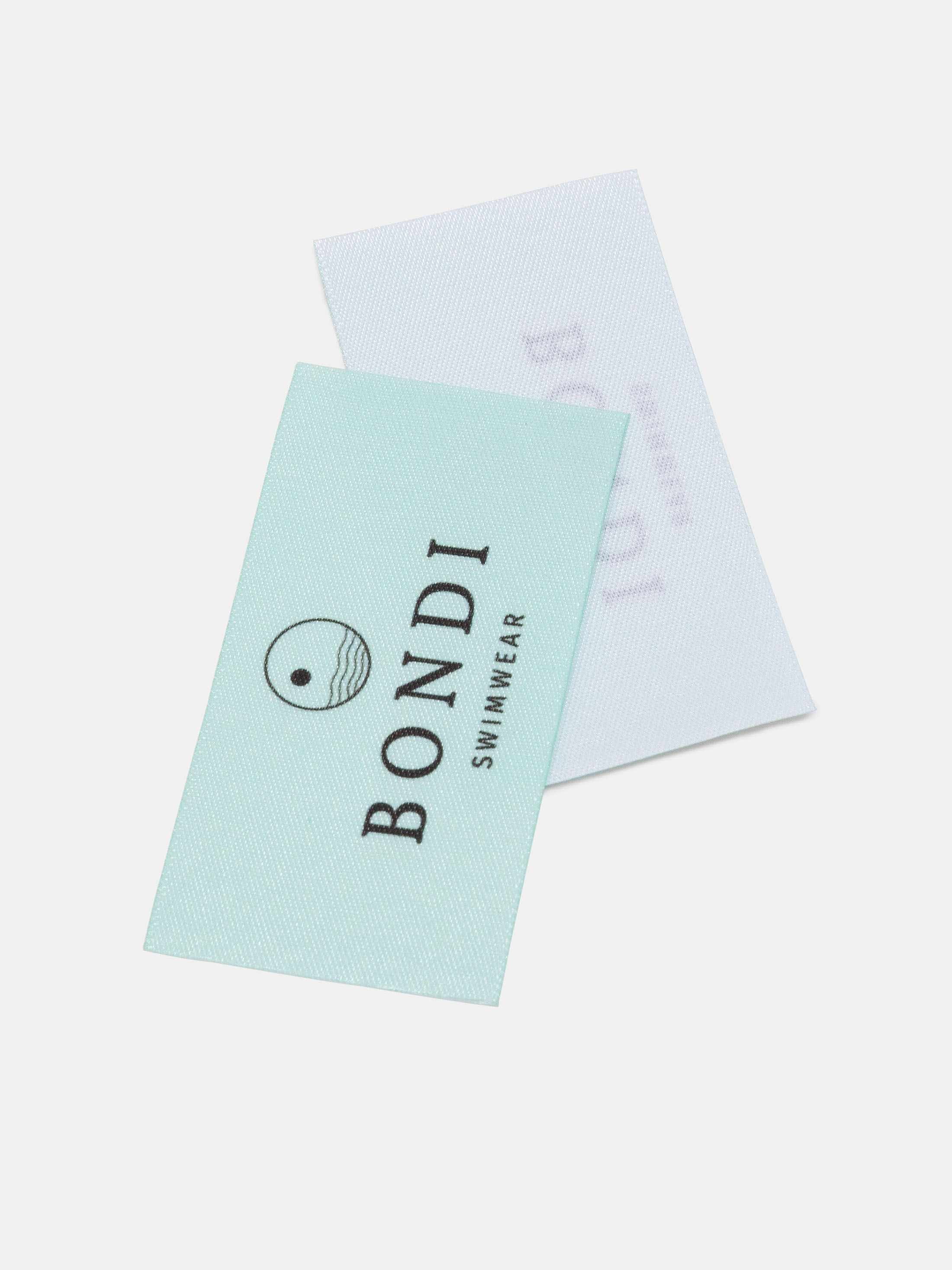 woven flat lay labels