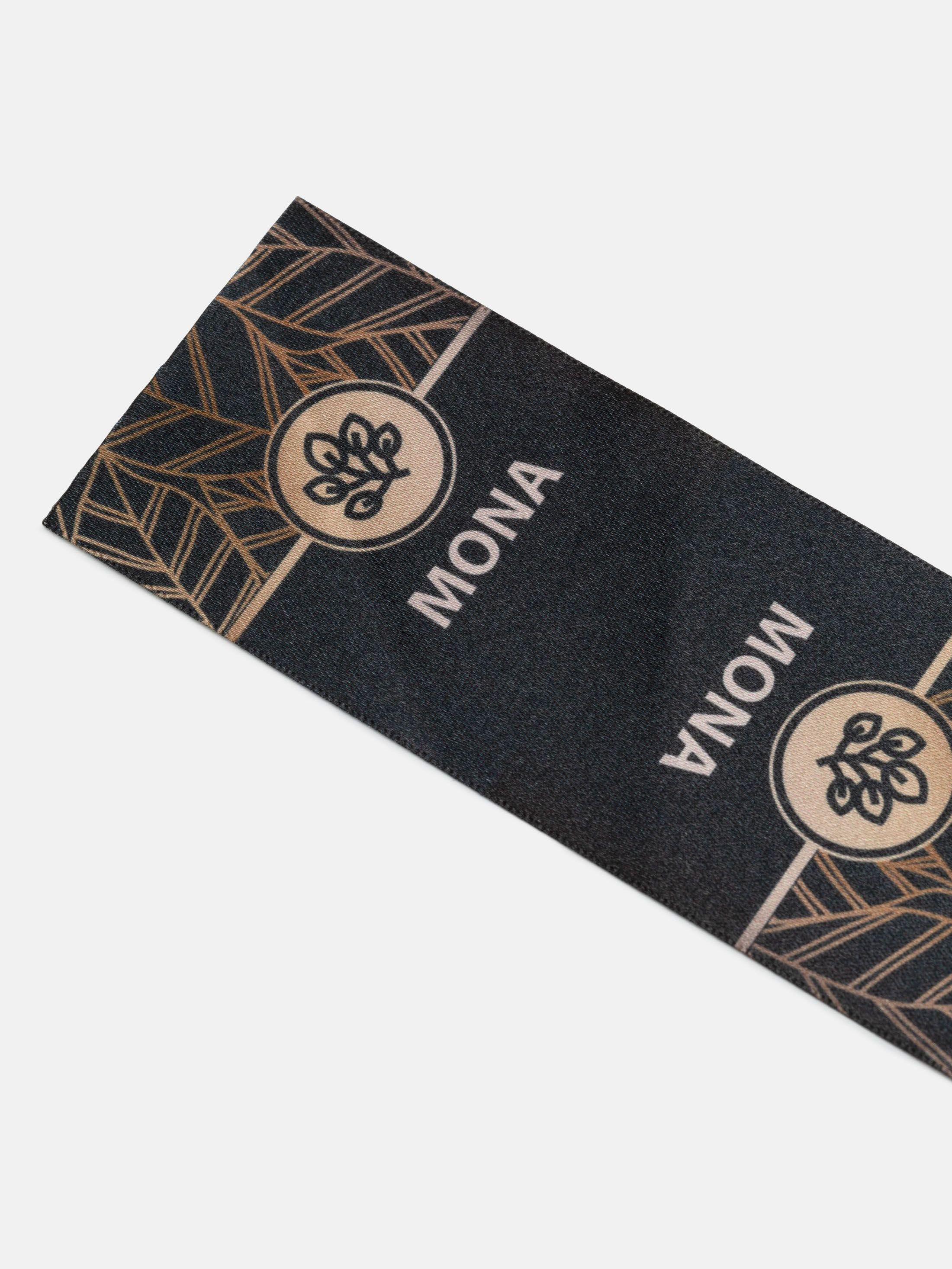 custom fabric logo labels mona