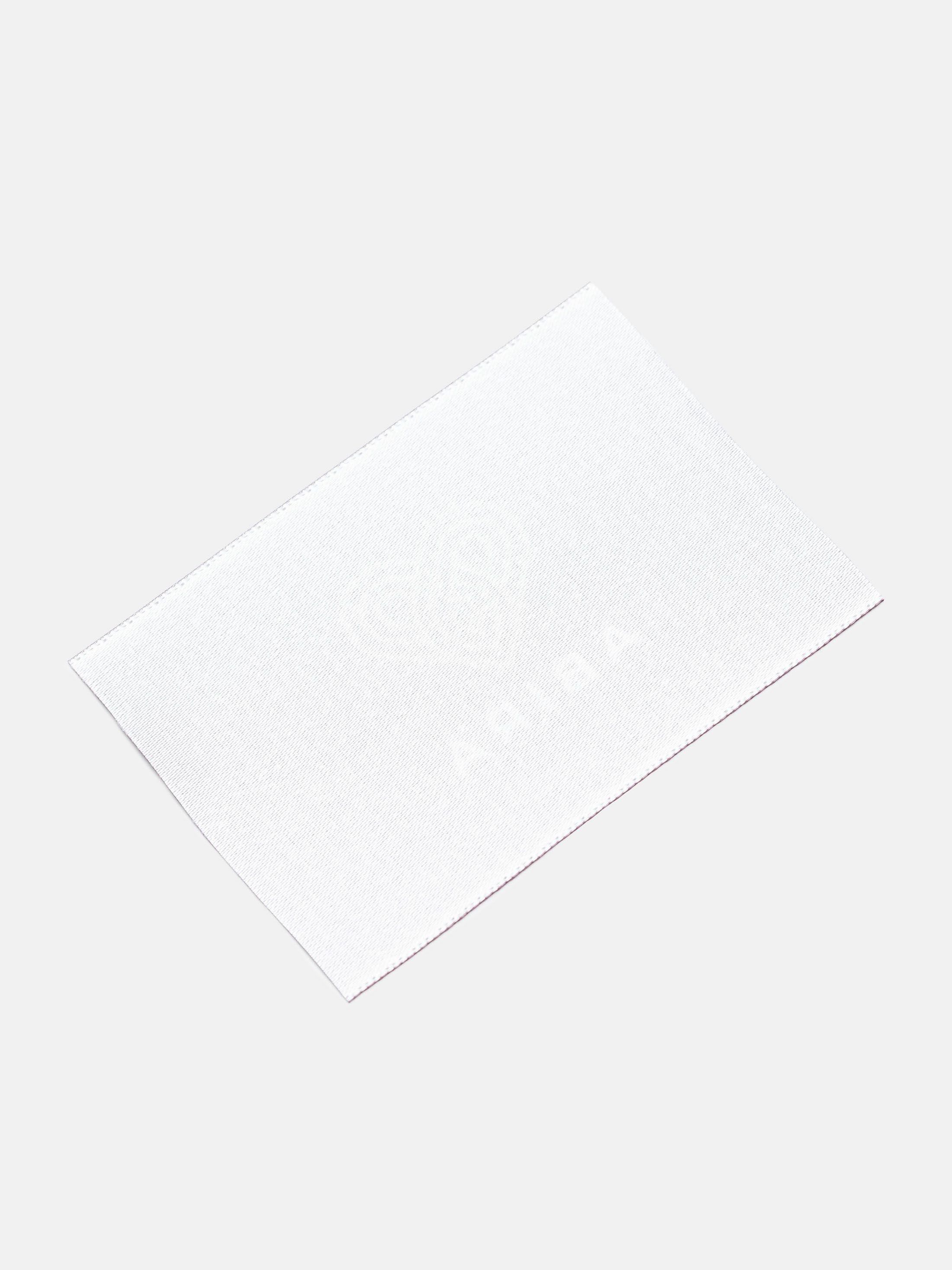 fabric labels with logo back