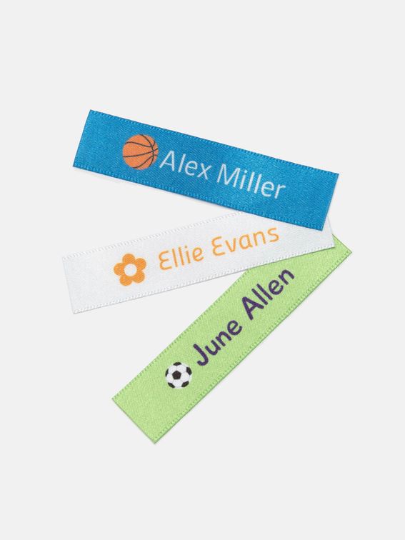 design your own name labels colours