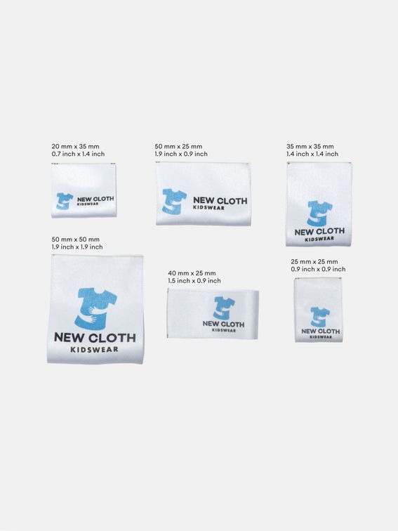 Personalized Sewing Labels for Handmade Items,Custom Sewing Label, Custom  Clothing Labels,Customized with Your Business Name (2,50 Pcs)