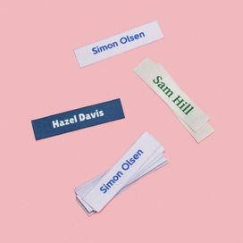 uniform name labels options