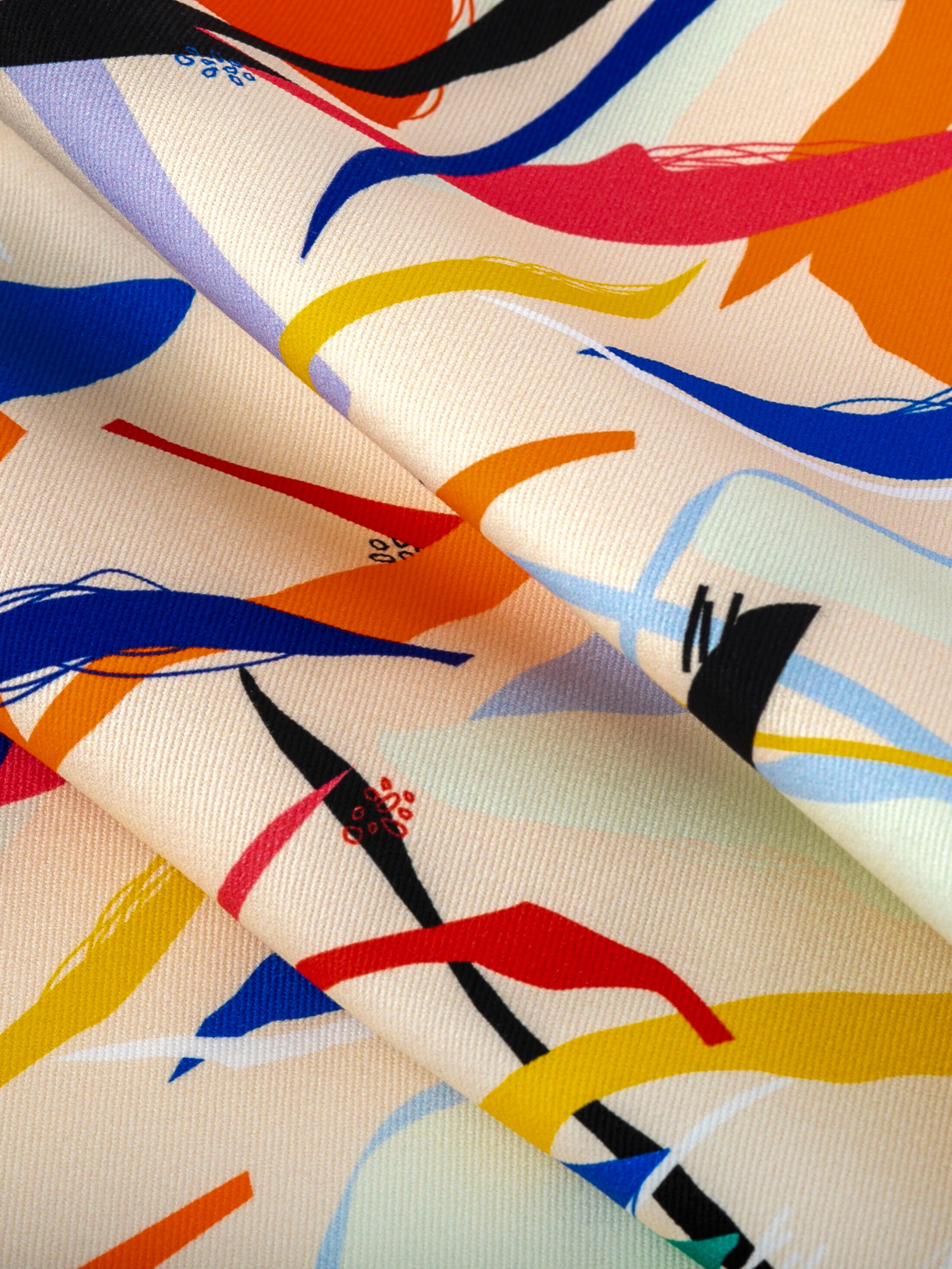 Custom Printed Stretch Denim Fabric