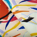 printed stretch denim material