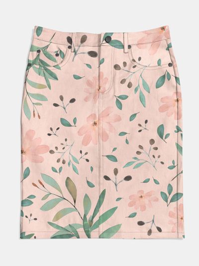 custom denim skirt