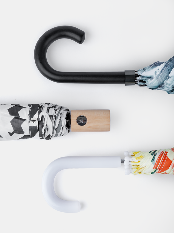 printed umbrella handles