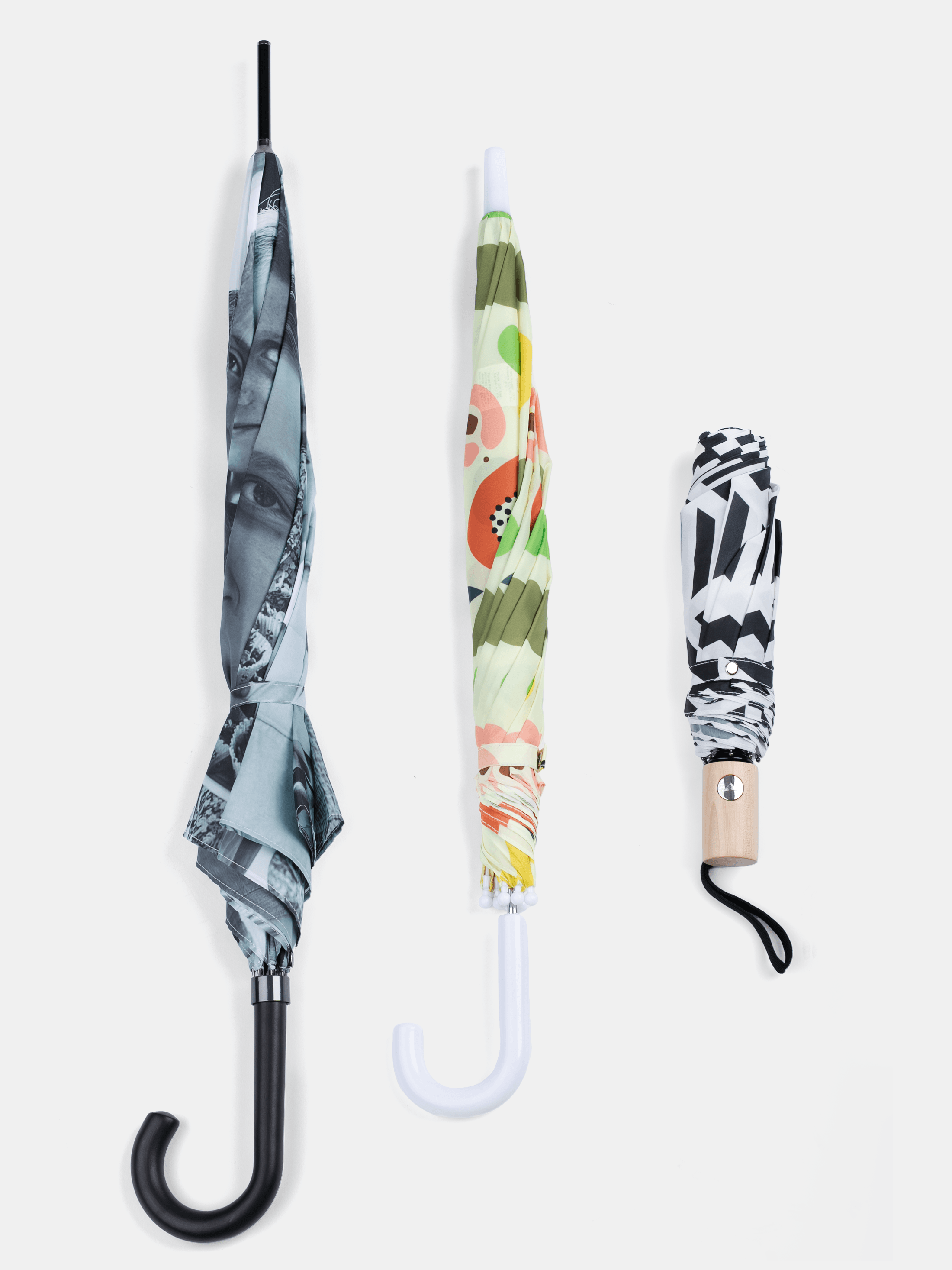 details of personalised umbrellas sizes