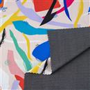 Tryckt Nero Ponte-tyg