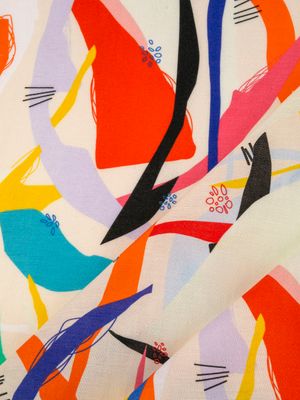 Tissu en coton sergé de chanvre imprimé