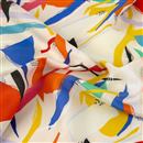 Printed twill hemp cotton fabric