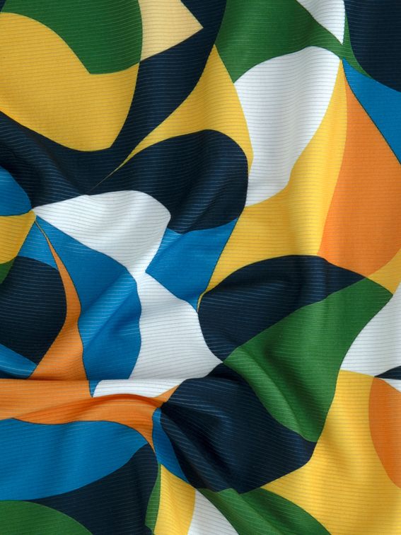 Tessuto stampato a coste per polsini