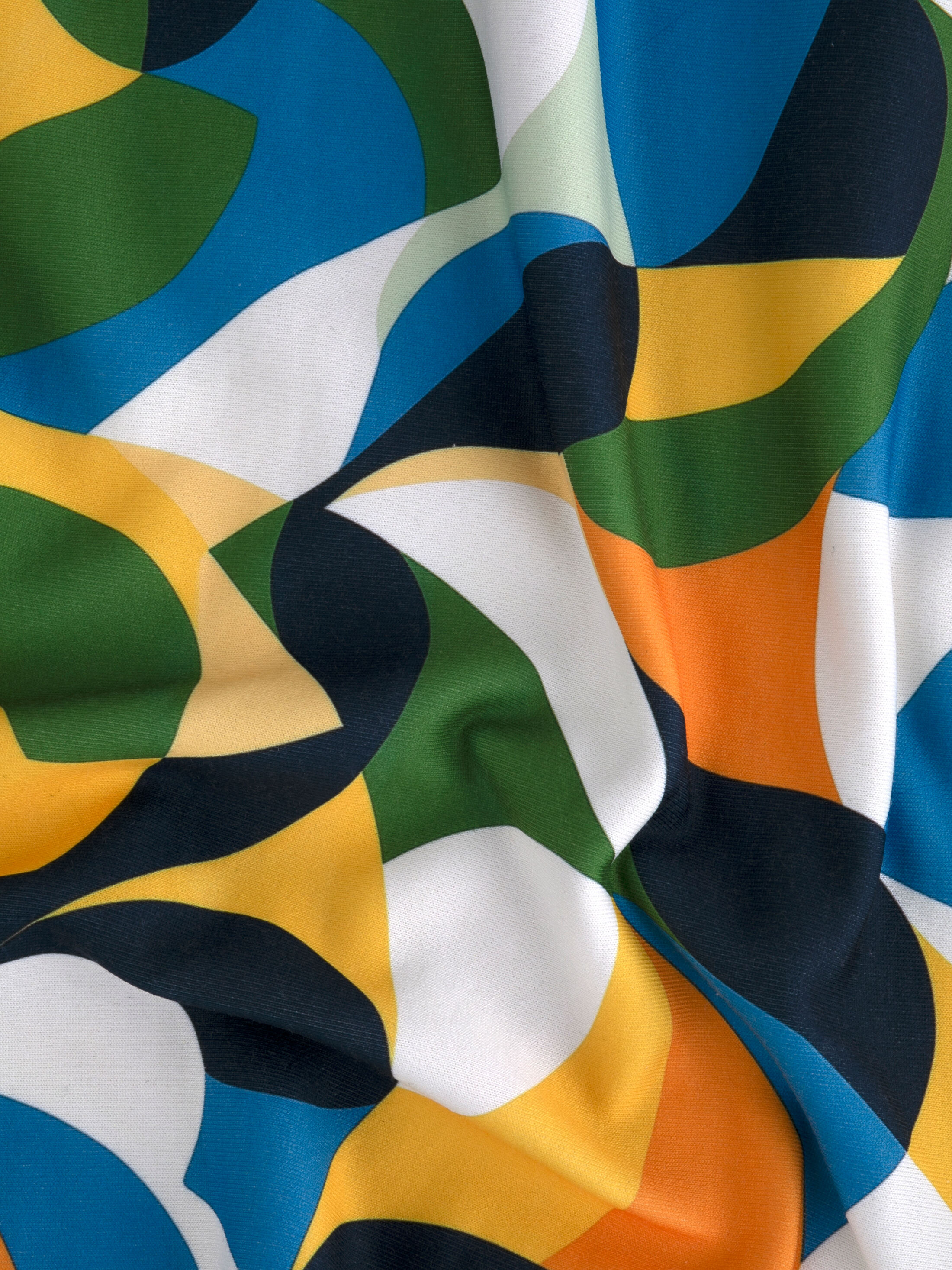 Printed Brushed Jersey Fabric