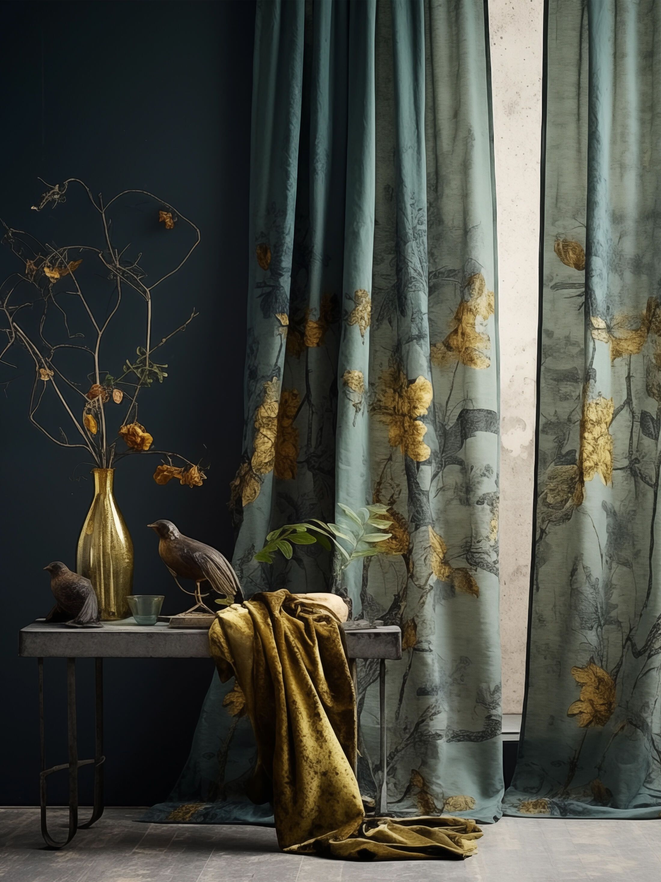 custom made linen curtains