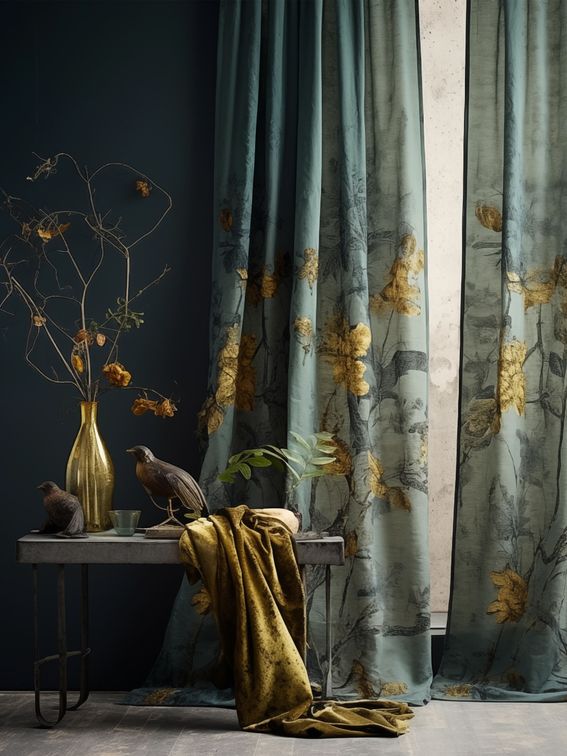 customised curtains details