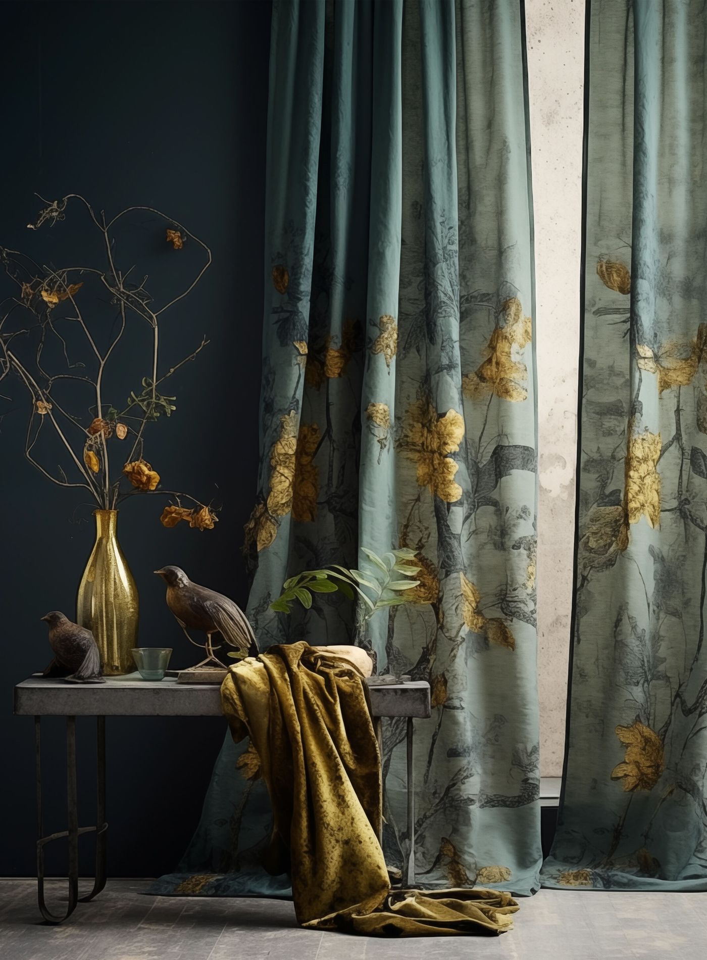 TOPICK Linnen gordijnen, bloemen gordijnen met verborgen lussen, lichtdoorlatend, boerderij, lange gordijnen, raamsjaal voor woonkamer, slaapkamer, raam, set van 2, 140 x 225 H (cm), blauw op beige TOPICK Linnen gordijnen, bloemen gordijnen met verborgen lussen, lichtdoorlatend, boerderij, lange gordijnen, raamsjaal voor woonkamer, slaapkamer, raam, set van 2, 140 x 225 H (cm), blauw op beige