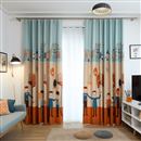 printed linen curtains