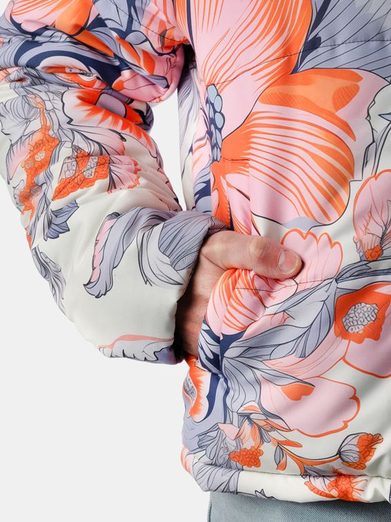 printed puffer jacket