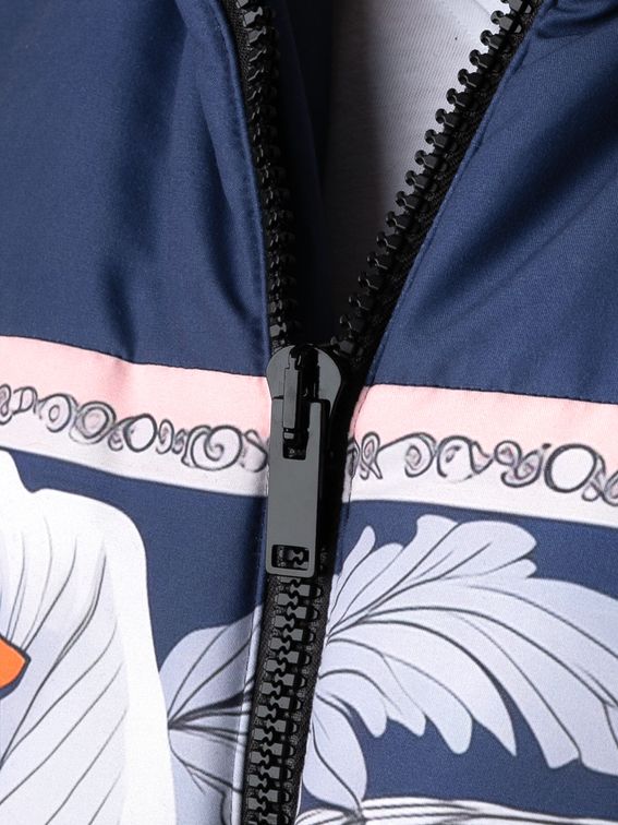 printed puffer jacket