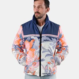 printed puffer jacket