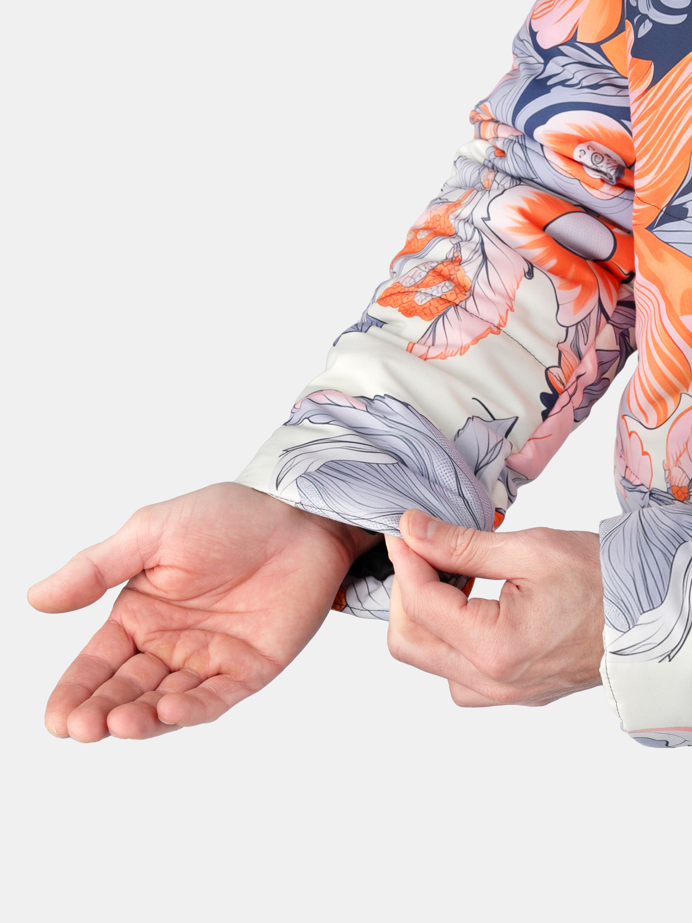 printed puffer jacket