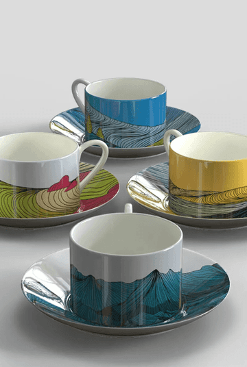 Tea/Espresso Cups and Saucers