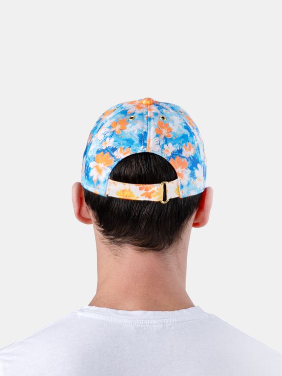 portrait shot of custom designed baseball cap