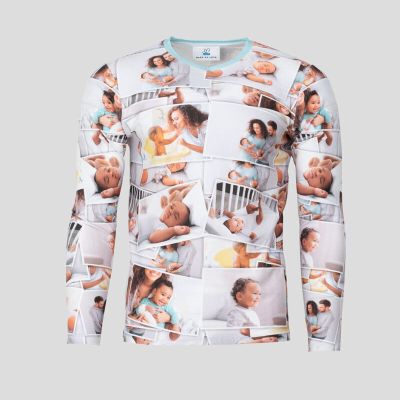 men' long sleeve custom t-shirt printing