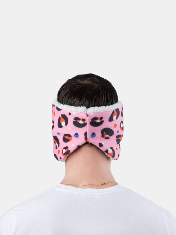 Back of custom winter headbands