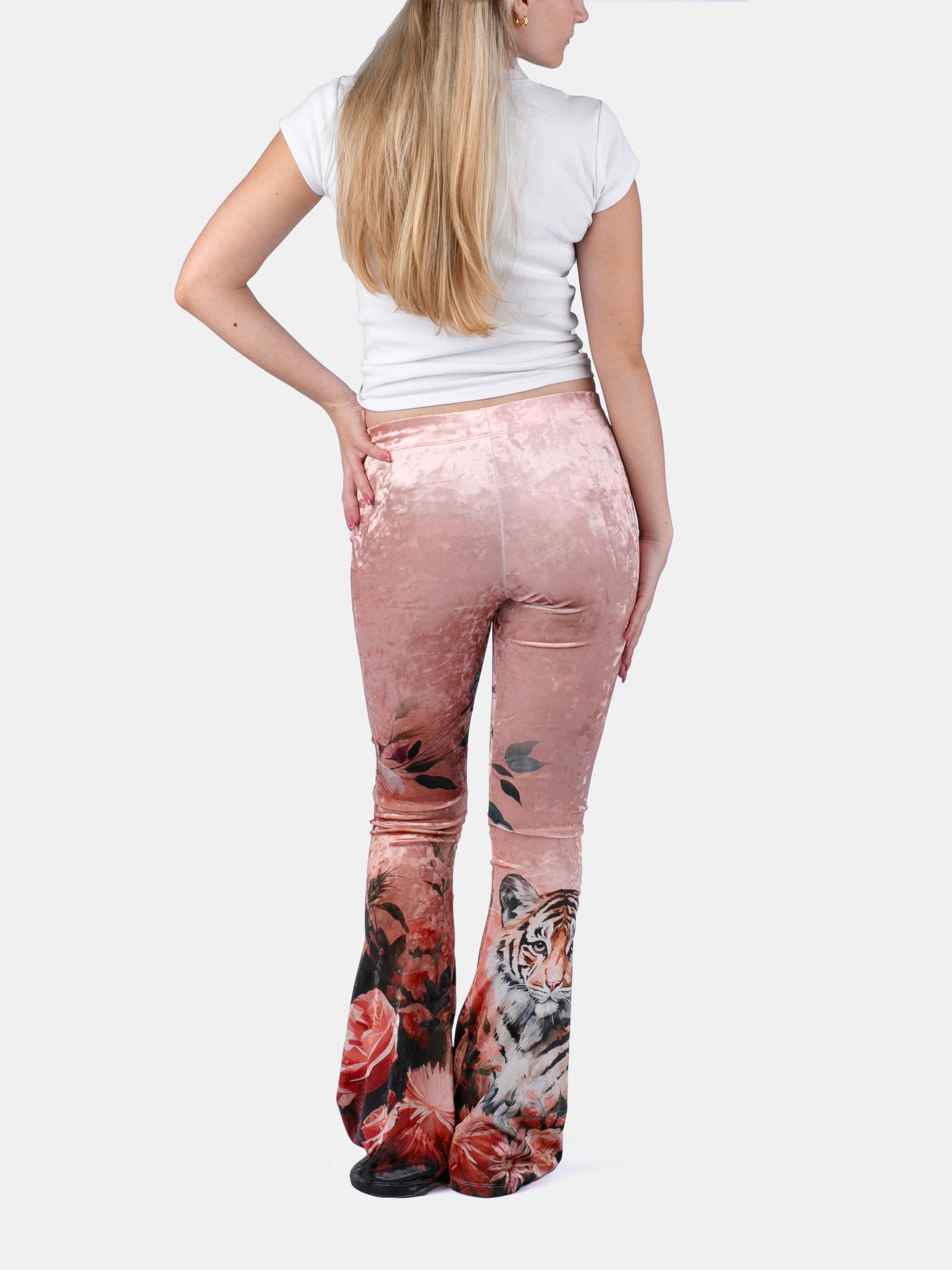 Flare legging met print